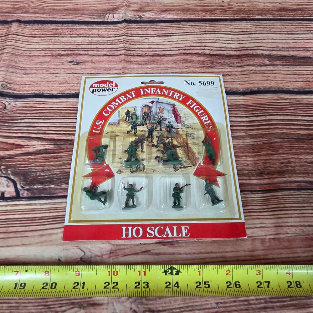 Model power H.O scale U.S combat infantry Figures #5699 diorama sealed